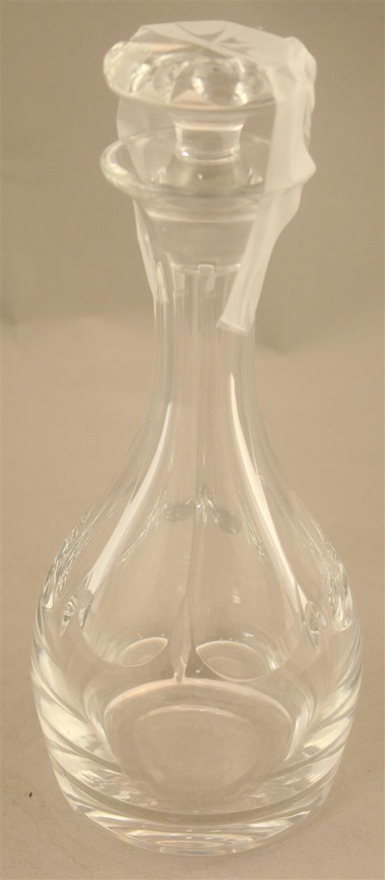 An Edinburgh crystal sixty three piece suite of drinking glasses and a matching decanter and stopper, 20th century